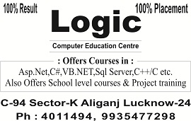 Logic Computer Education offers C,C++,Asp.net,C# Sql Server, python,php etc