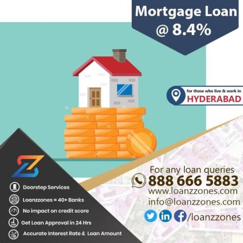 Mortgage Loan/ Loan Against Property @8.4%
