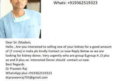 Want to kidney donation in India