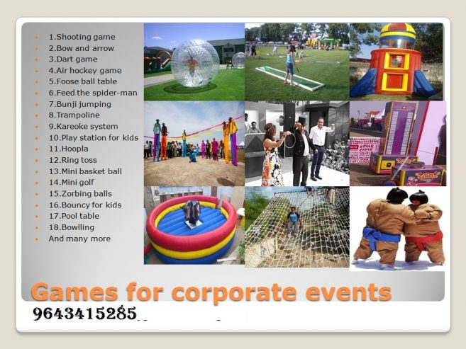 corporate games provider in gurgaon 9643415285