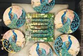Buy Online Decorative Floral Art Work Plates At Shiya Creations