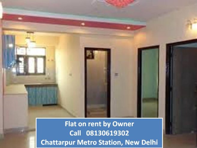 owner flat in chattarpur near main road