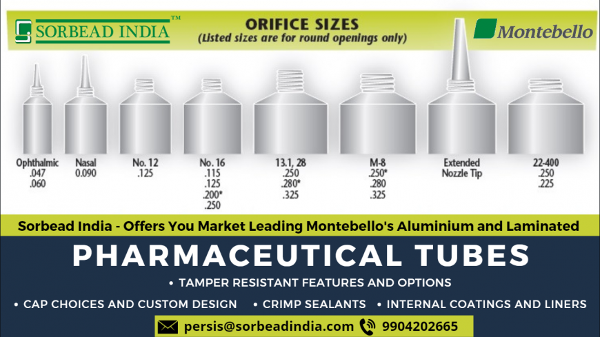 Montebello Pharmaceutical Collapsible Aluminium & Laminated Tubes Supplier In India