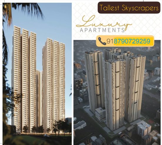 luxury 2+study & 3 bhk flats for sale southindia ‘s Tallest skyscrapers @ Serilingampalli