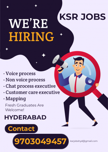 Bulk hirings for freshers in Hyderabad non IT and IT jobs
