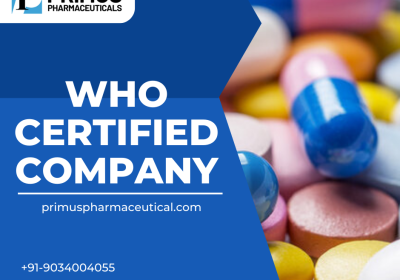 WHO Certified Company | Primus Pharmaceuticals