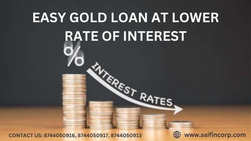 Get Easy Gold Loan at a Lower Rate of Interest