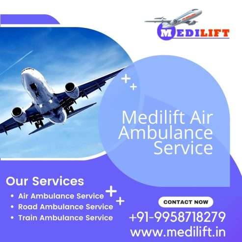 Use Air Ambulance in Patna by Medilift for Emergency Medical Shiting