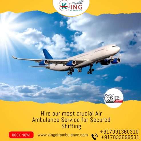 Hire High Ranking King Air Ambulance Service in Guwahati