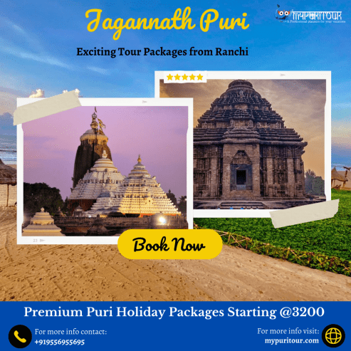 Exciting Puri Tour Package from Ranchi|MyPuriTour.com