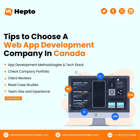 Tips to Choose A Custom Web App Development Company In Canada