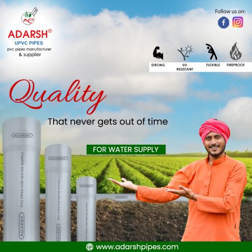 Adarsh Pipes : Leading Garden Pipe Manufacturers In India
