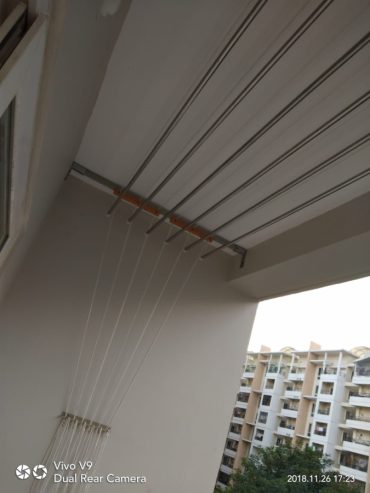Call 09290703352 for Balcony Clothesline Drying Hanger Aparna Sarovar Zenith