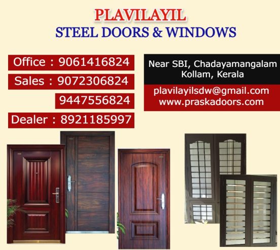 Best Steel Door Shops in Kottarakkara Parippally Chathannoor Punalur Pathanapuram Kulathupuzha Nedumankavu
