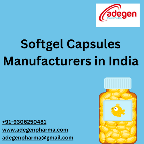 Softgel Capsules Manufacturers in India