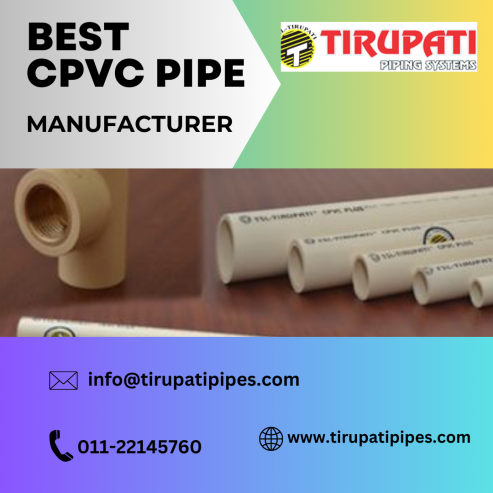 Manufacturer and Supplier of quality CPVC pipes in Delhi
