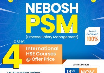Propel your professional growth with NEBOSH PSM In Hyderabad