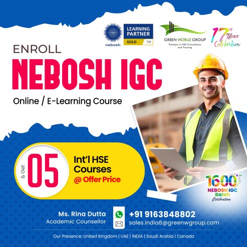 NEBOSH IGC E-learning training in Kolkata