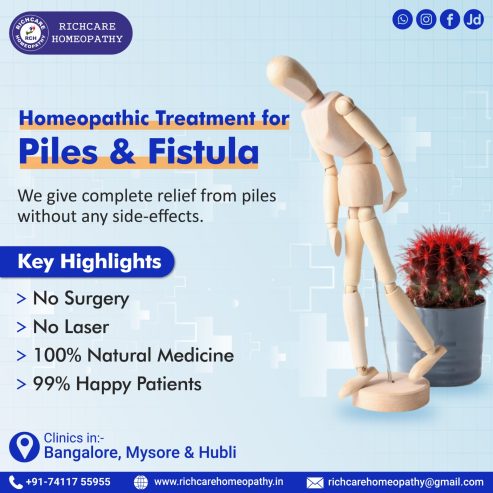 Piles&Fistula Homeopathy Treatmenmts in Bangalore -Rich Care